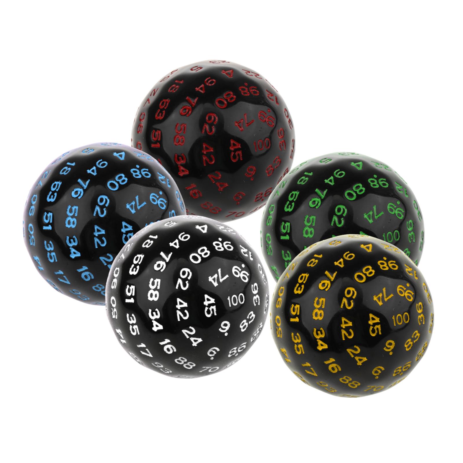 Board Game Roleplay - 100-seitige Acrylwürfel D100 Würfel für Tischbrett