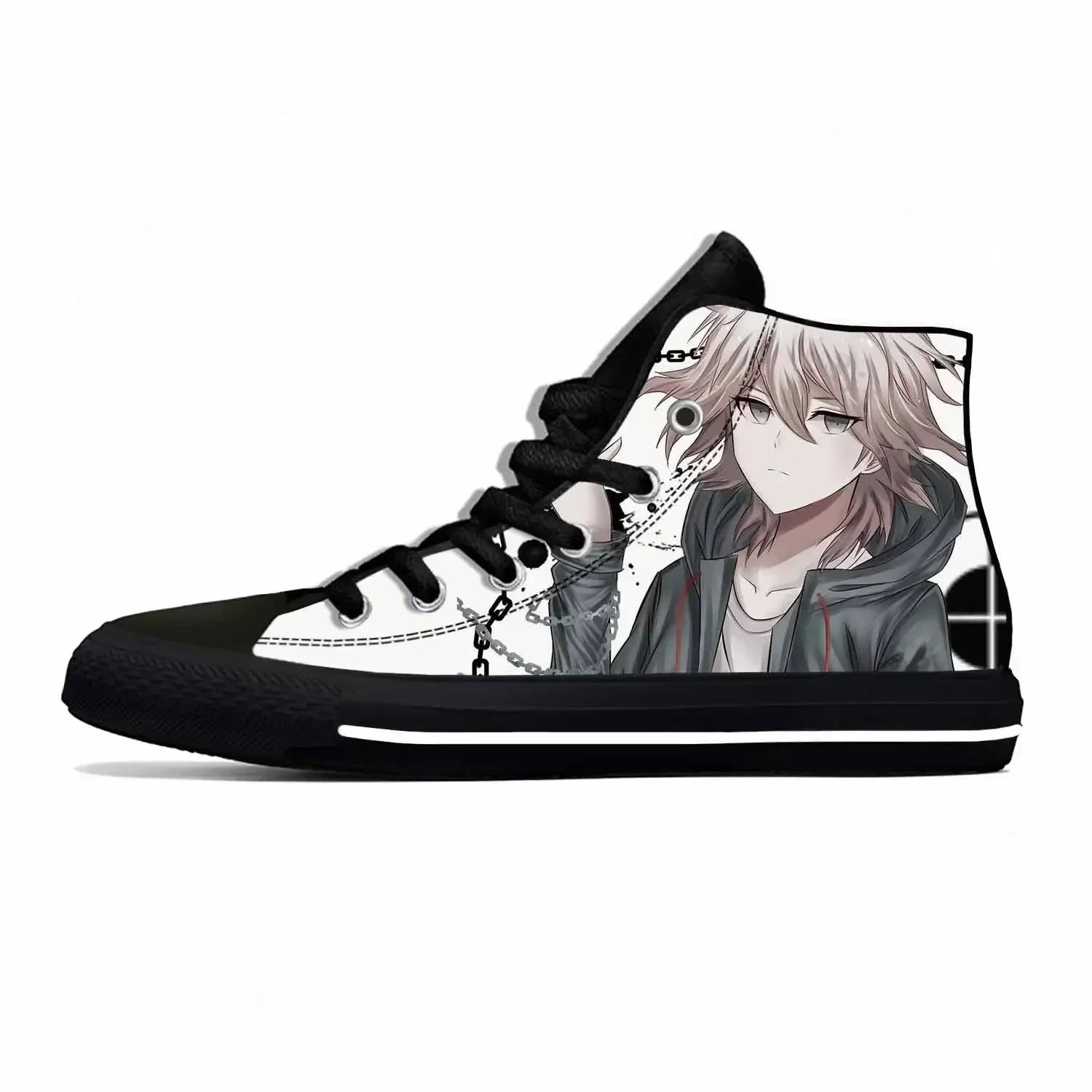 Board Games - Heiße Sommer-Anime-Cartoon-Spiel Danganronpa Komaeda Nagito Freizeit-Stoffschuhe