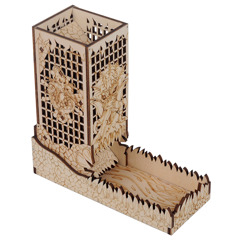 Dice Tower Wooden - D & D Würfel Turm mit