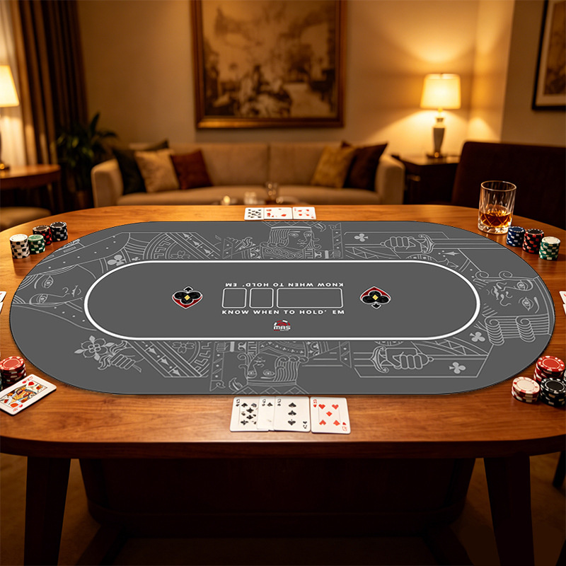 Board Game Hotel - Texas Hold'em Poker Diatomeenerde-Tischmatte, Verschleißfeste Rutschfeste