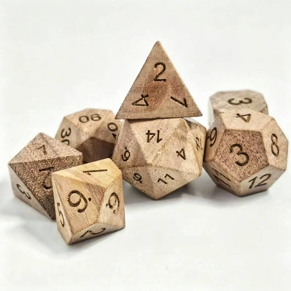 Dice Tower Wooden - DND Holzwürfel für Brettspiele, Rollenspiel-Würfel für