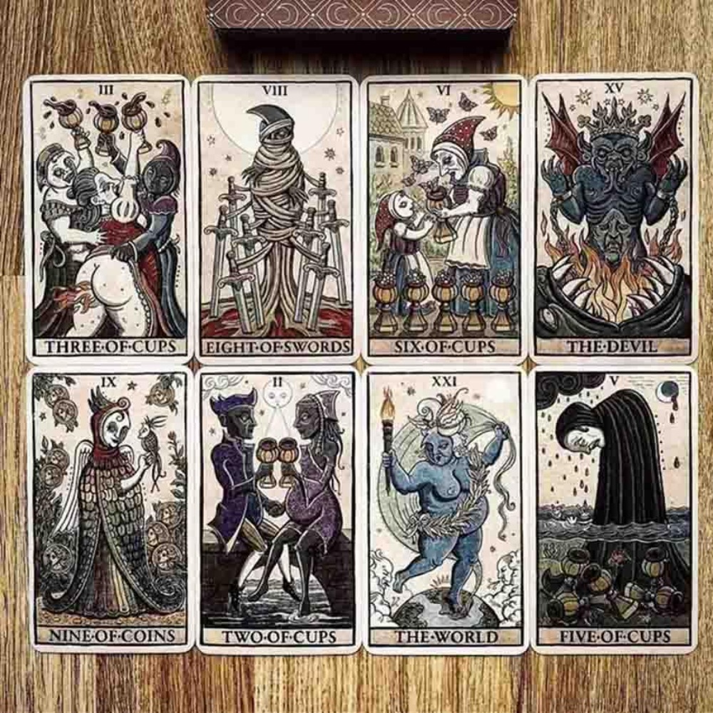 Board Game Research - Trionfi Della Luna Illustrated Tarot 12x7