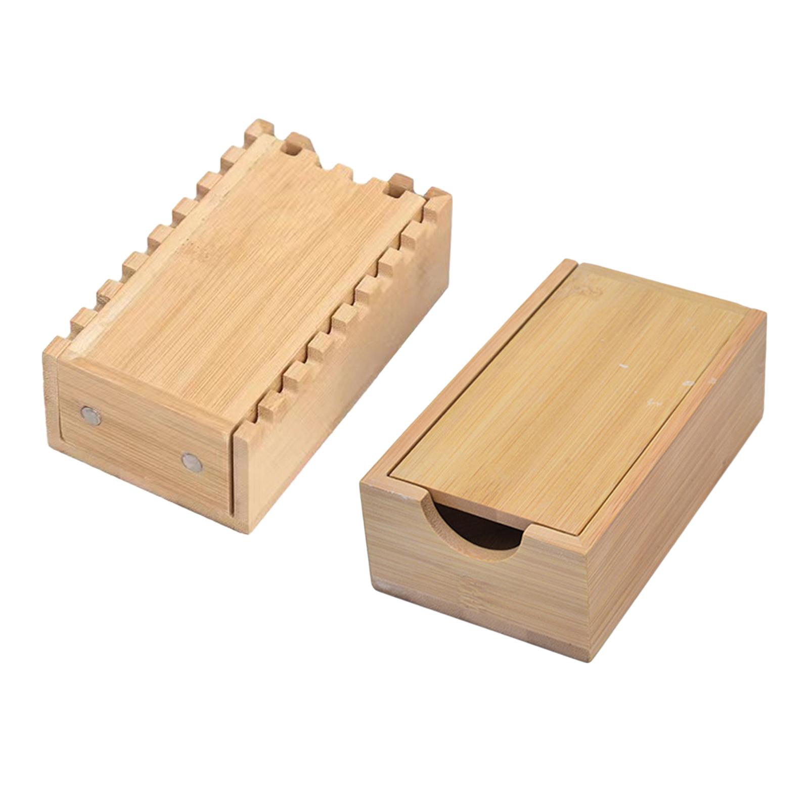 Dice Tower Wooden - Bambus-Würfelturm-Rollkoffer aus Holz, perfekt für DMs,