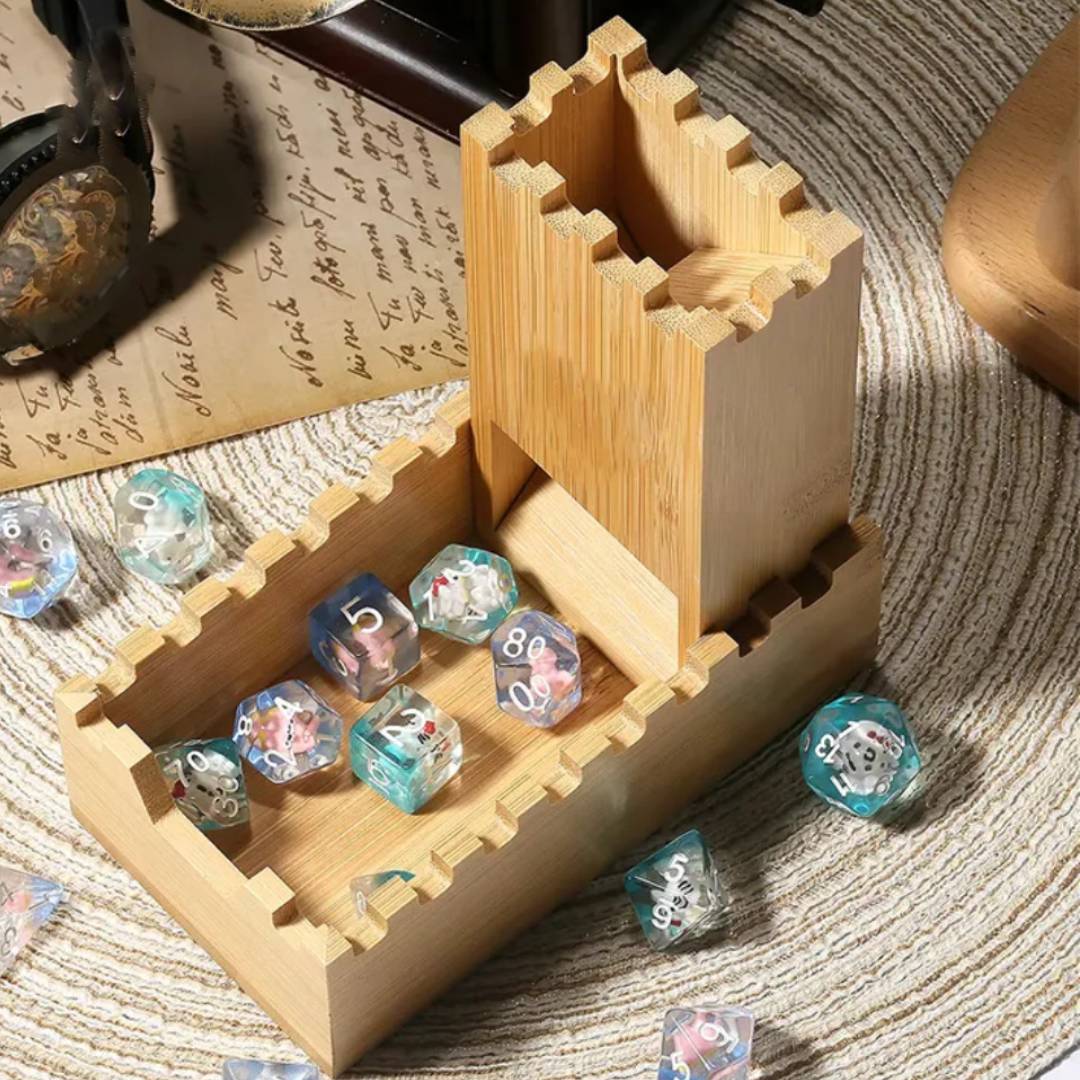 Würfelturm aus Holz, zusammenk – Dice Tower Wooden Bewertung und Preis