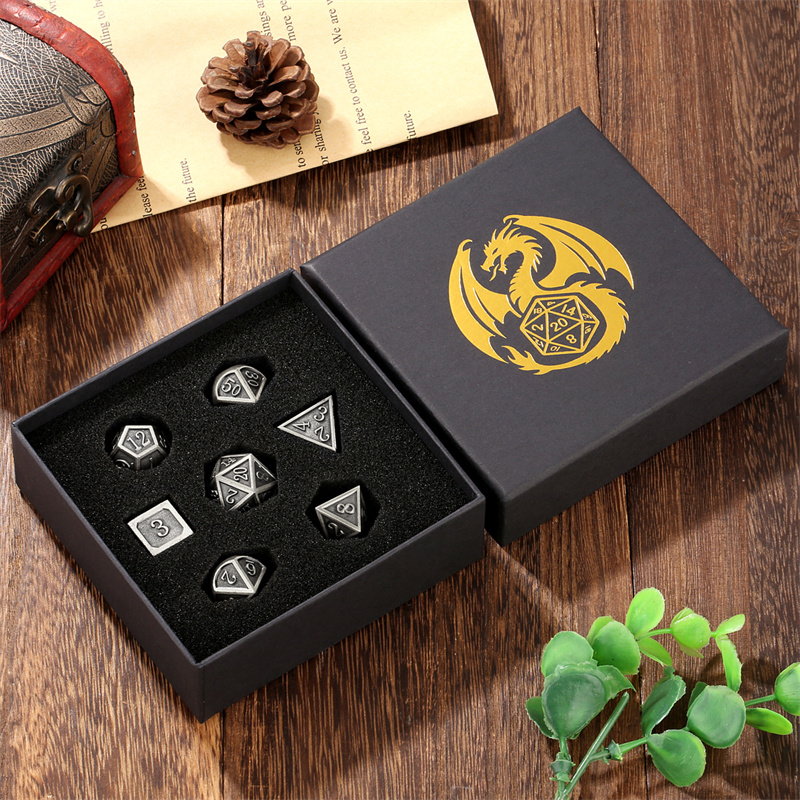 7 teile/satz Metall Polyedrisc – Board Game Roleplay Bewertung und Preis