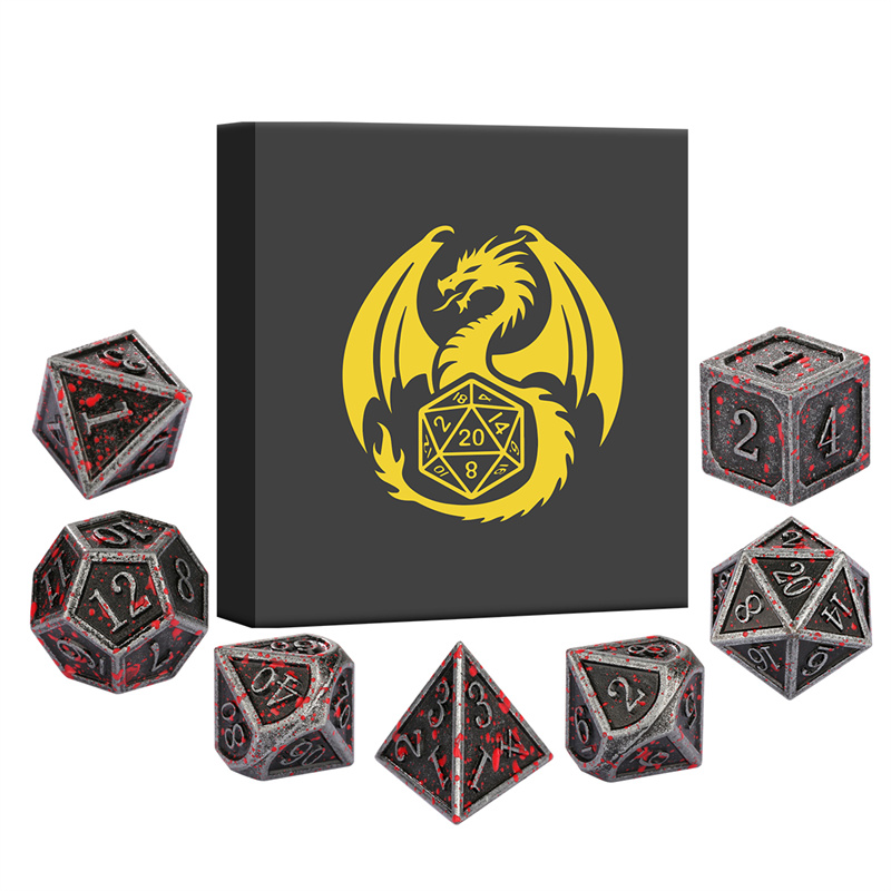 7 teile/satz Metall Polyedrisc – Board Game Roleplay Bewertung und Preis