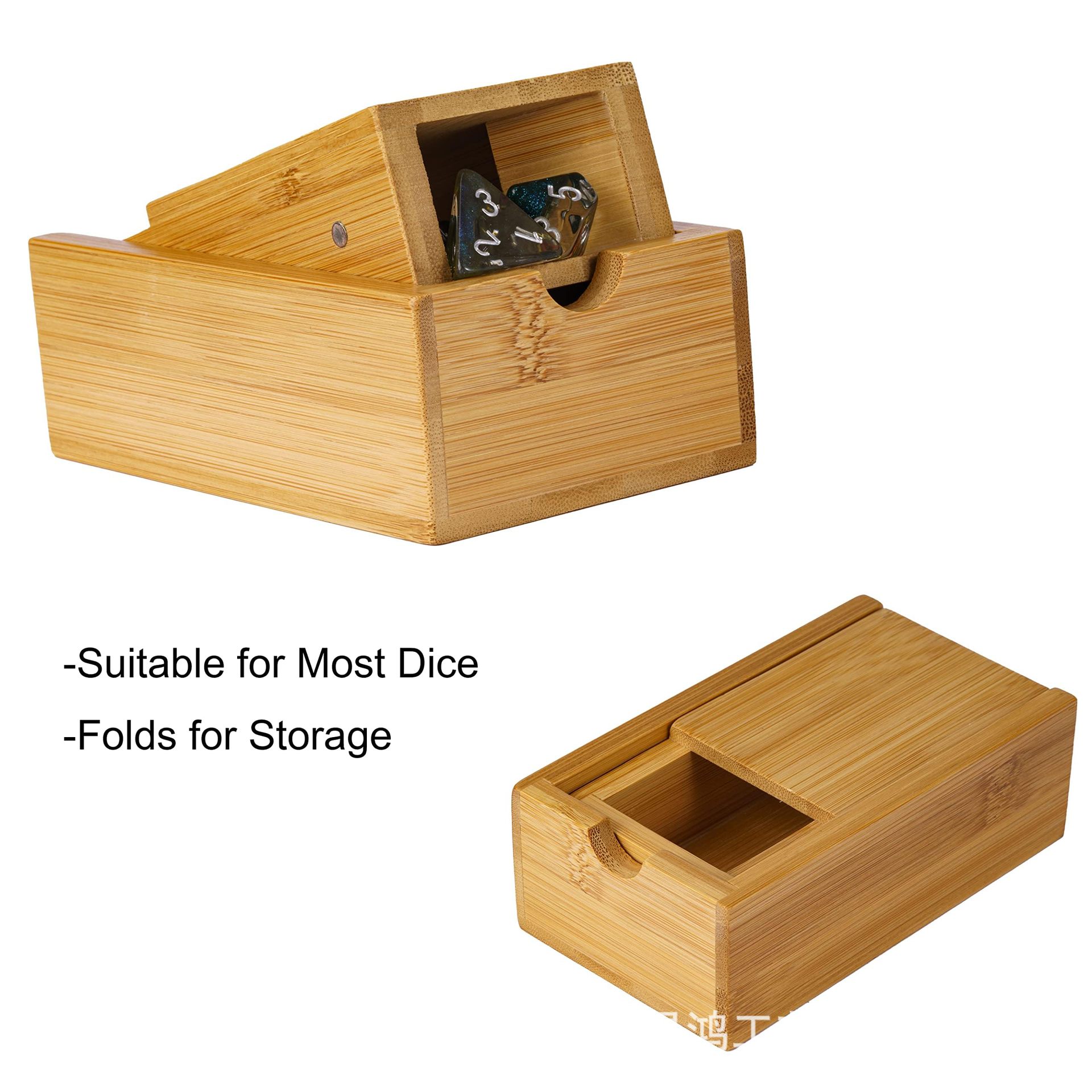 Faltbarer Würfelturm aus Holz, – Dice Tower Wooden Bewertung und Preis