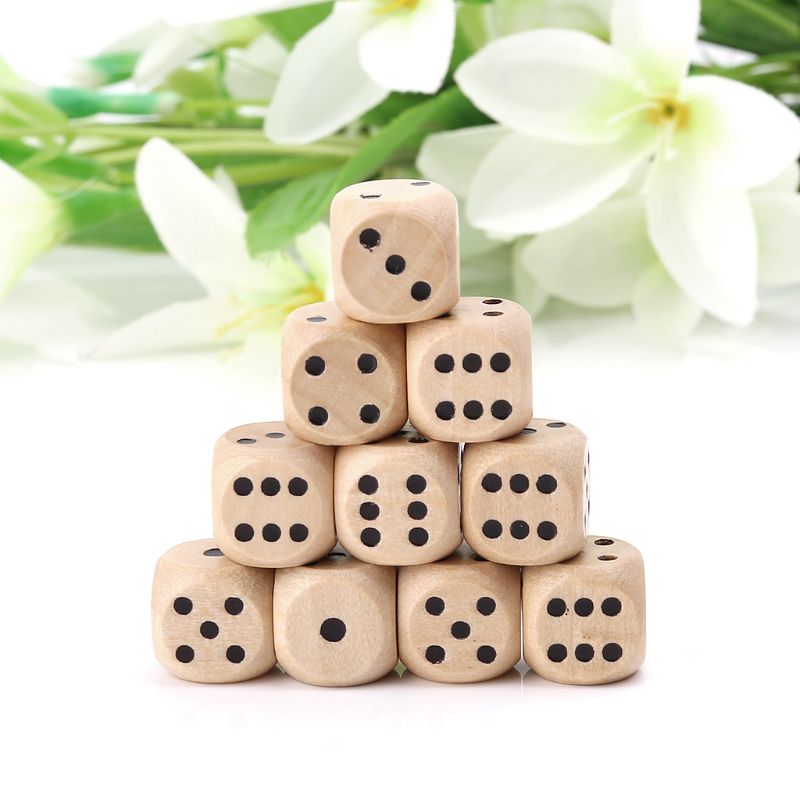 10 Stücke Holzwürfel 6 Seitige – Dice Tower Wooden Bewertung und Preis