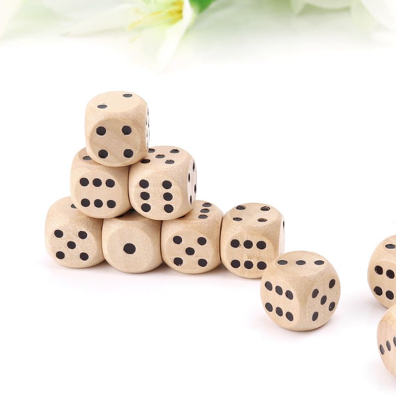 10 Stücke Holzwürfel 6 Seitige – Dice Tower Wooden Bewertung und Preis