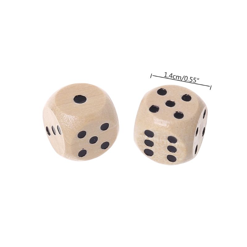 10 Stücke Holzwürfel 6 Seitige – Dice Tower Wooden Bewertung und Preis